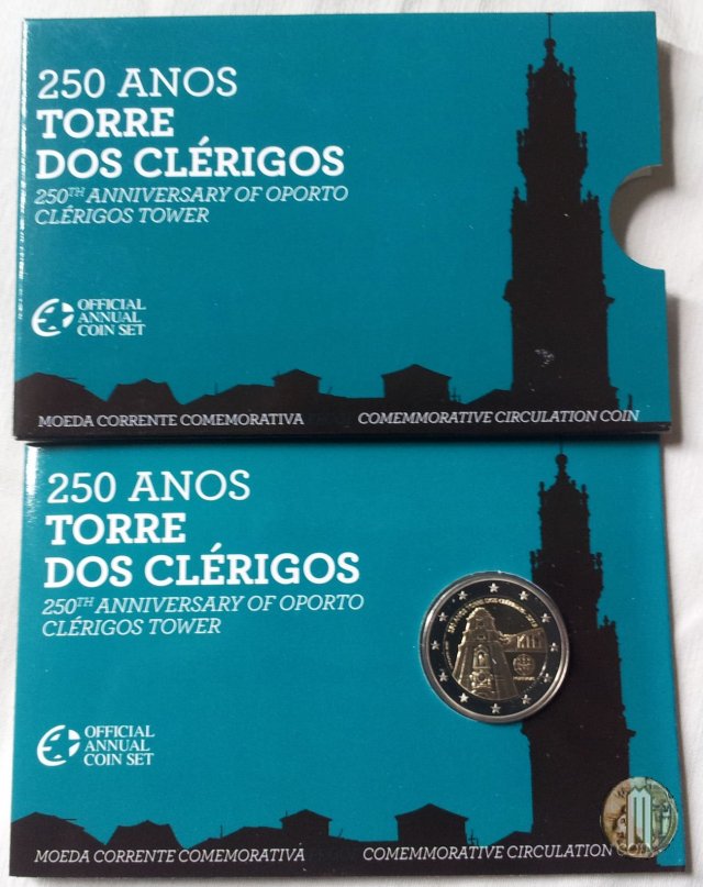 2 Euro 2013 250° anniv. costruzione Torre dos Clérigos 2013 (Lisbona)