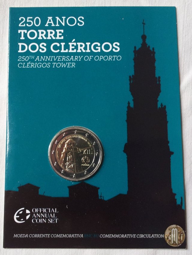 2 Euro 2013 250° anniv. costruzione Torre dos Clérigos 2013 (Lisbona)