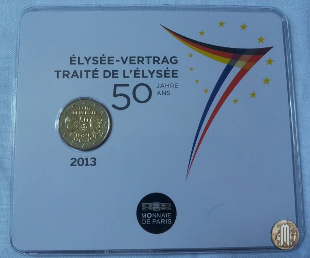 2 Euro 2013 50° anniv. Trattato dellEliseo 2013 (Parigi)