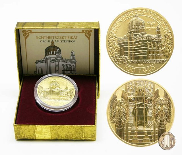 100 Euro 2005 Chiesa di Steinhof 2005 (Vienna)