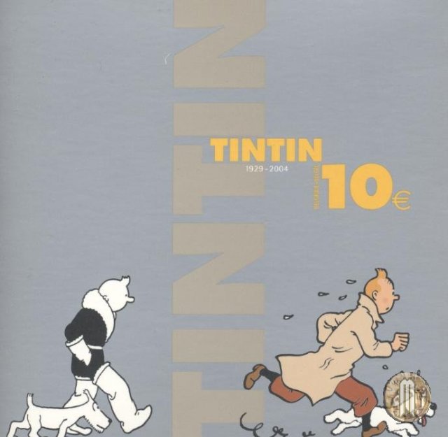 10 Euro 2004 75° anniversario TinTin 2004 (Bruxelles)