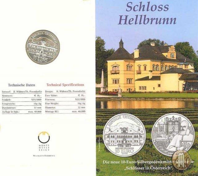 10 Euro 2004 Castello di Hellbrunn 2004 (Vienna)