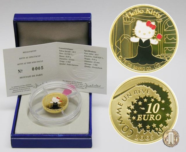 10 Euro 2005 Hello Kitty 2005 (Parigi)