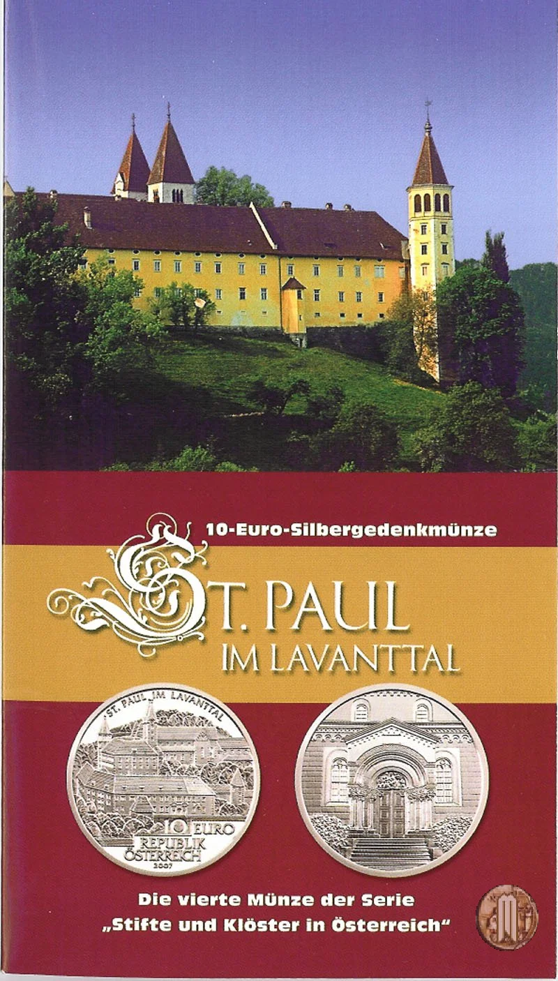 10 Euro 2007 Convento di S. Paul di Lavanttal 2007 (Vienna)