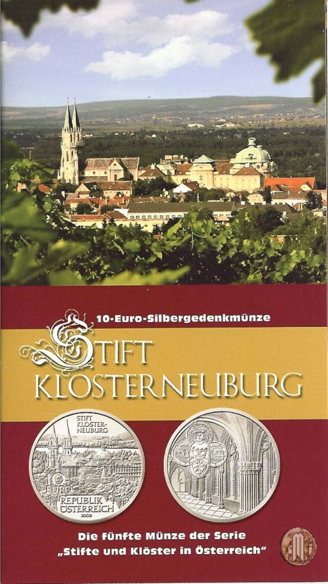 10 Euro 2008 Abbazia di Klosterneuburg 2008 (Vienna)