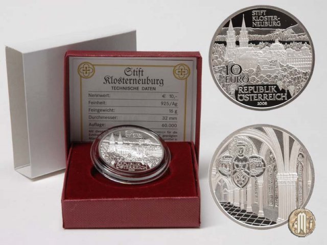 10 Euro 2008 Abbazia di Klosterneuburg 2008 (Vienna)