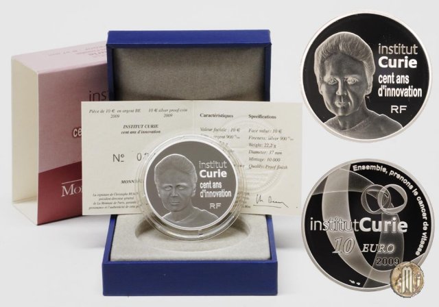 10 Euro 2009 Le Grandi Cause - Il centenario dell'Istituto Curie 2009 (Parigi)