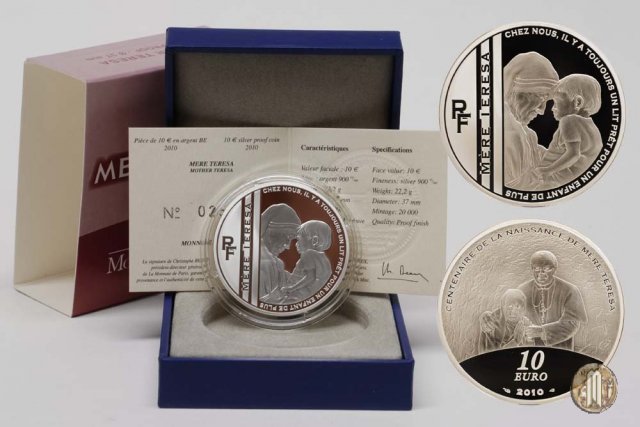 10 Euro 2010 Le Grandi Cause - Centenario della nascita di Madre Teresa 2010 (Parigi)