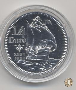 1/4 Euro 2004 Samuel de Champlain 2004 (Parigi)