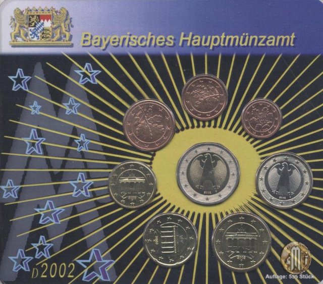 2002 - Bayerische Hauptmünzamt München 2002 (Monaco)