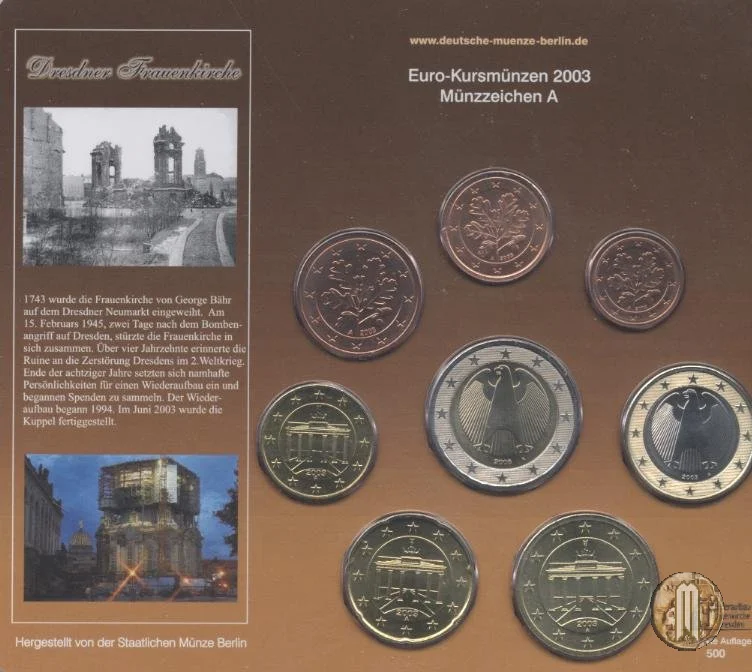 2003 - Staatliche M&uuml;nze Berlin 2003 (Berlino)