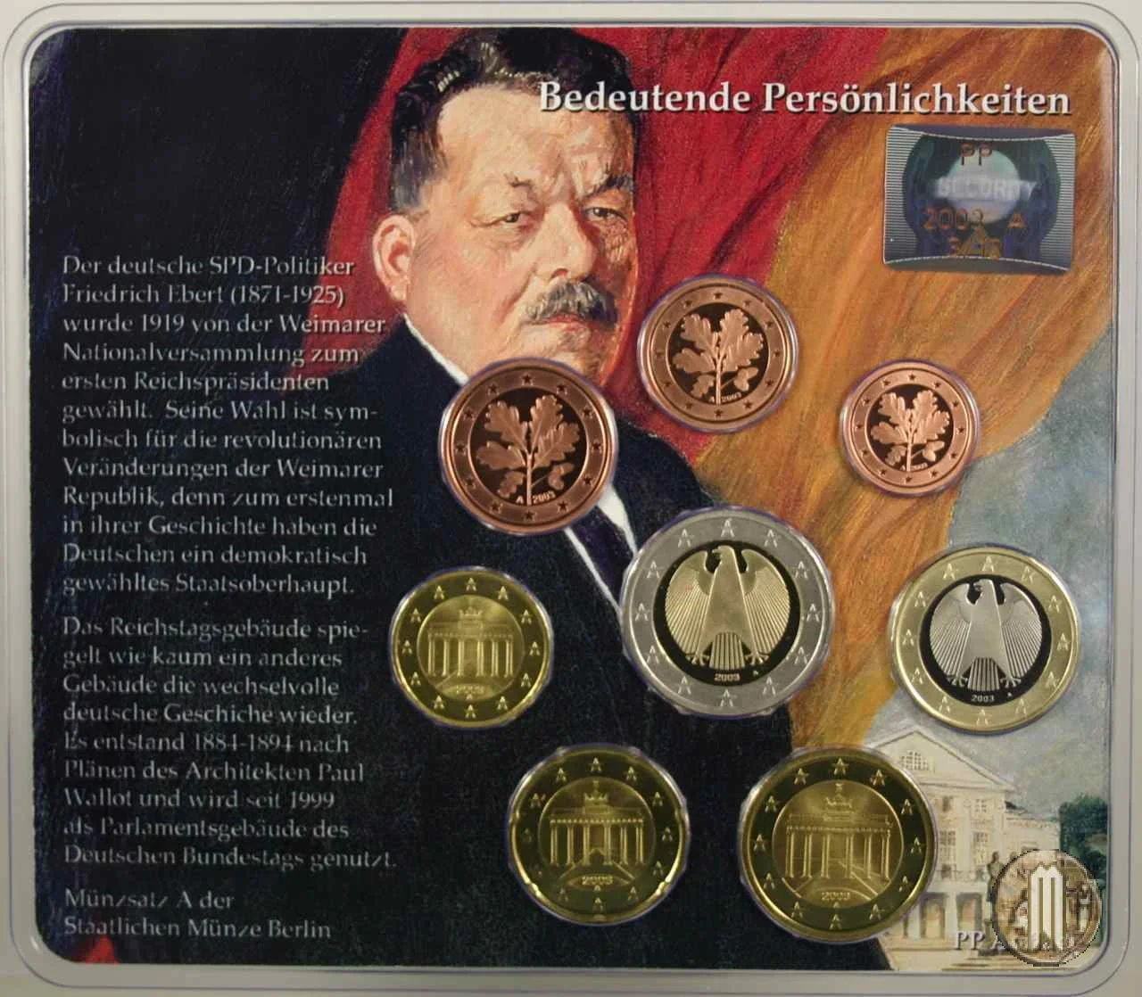 2003 - Staatliche M&uuml;nze Berlin 2003 (Berlino)