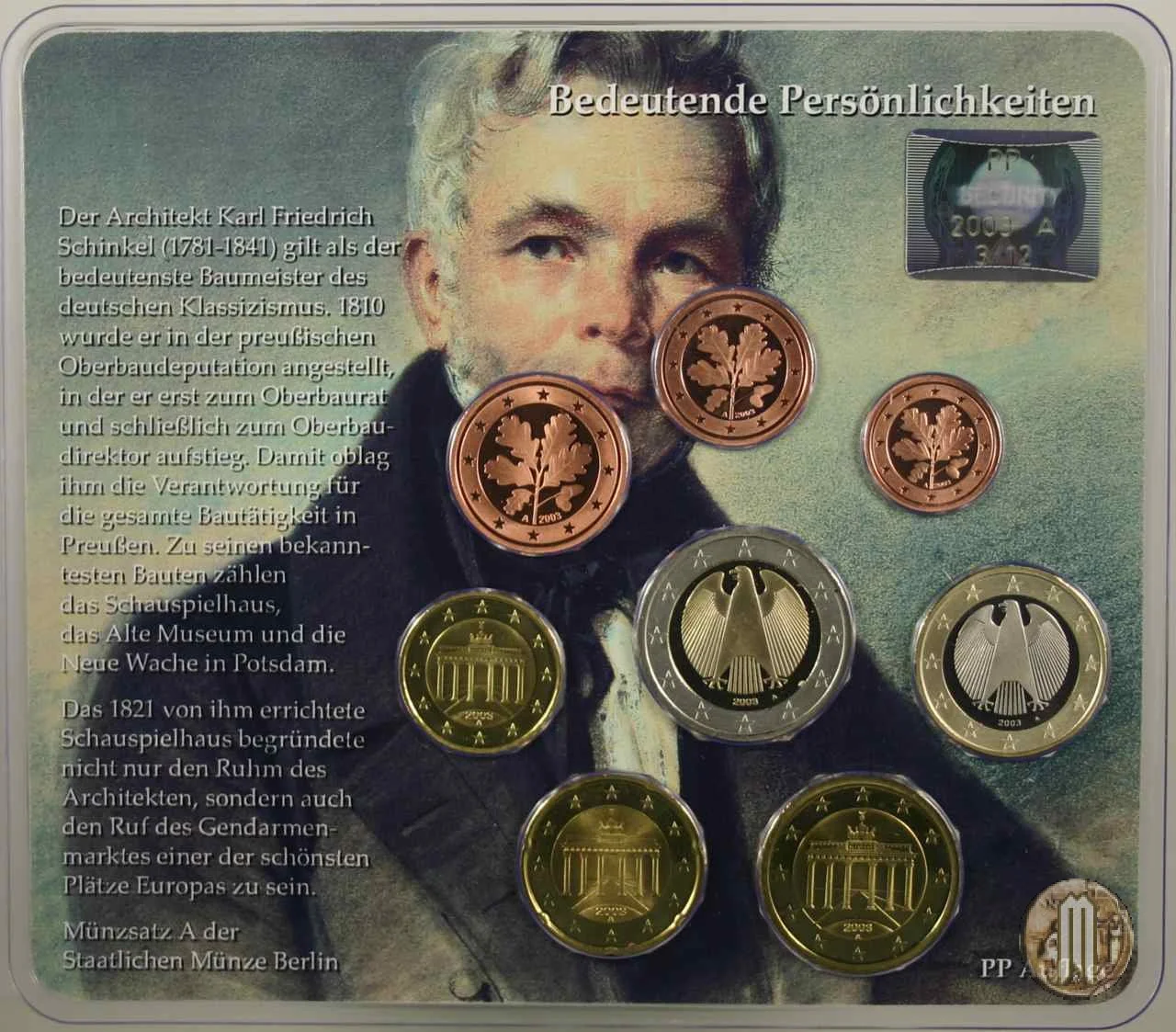 2003 - Staatliche M&uuml;nze Berlin 2003 (Berlino)