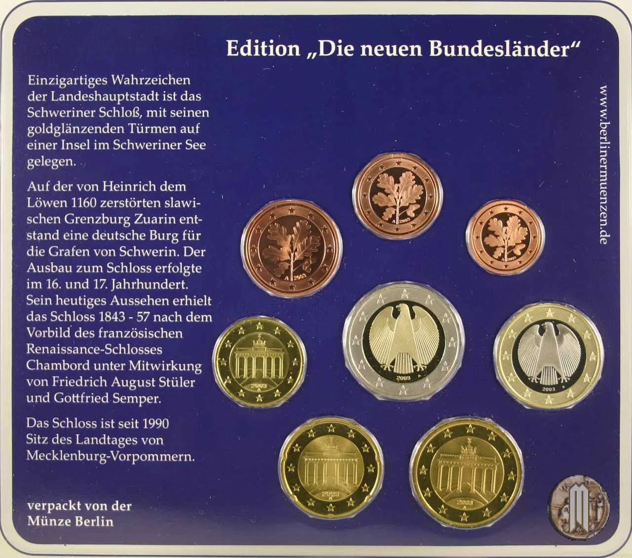 2003 - Staatliche M&uuml;nze Berlin 2003 (Berlino)