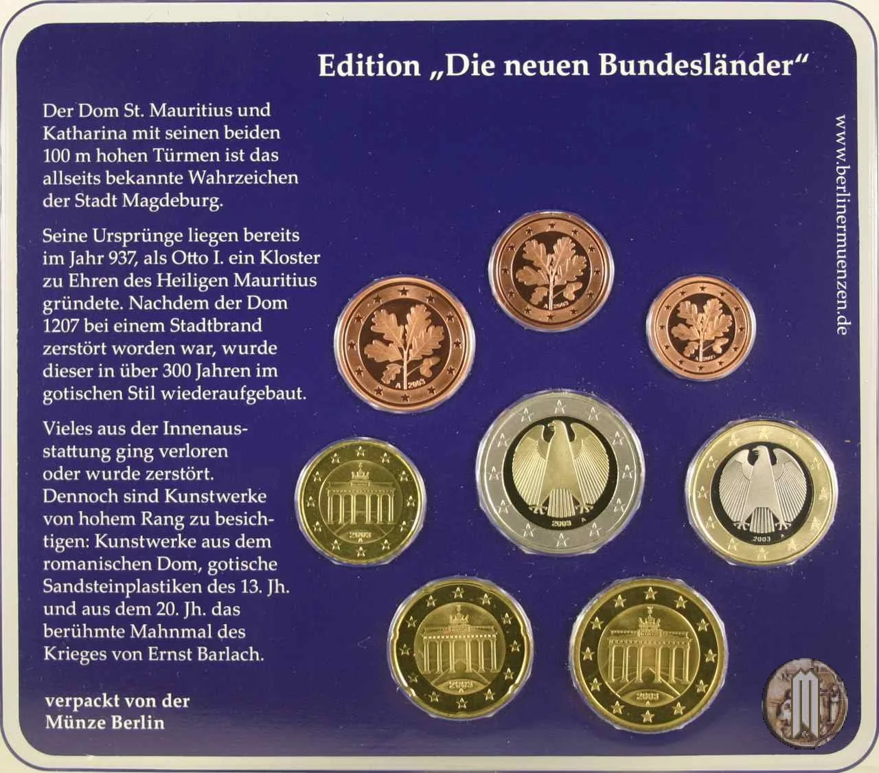 2003 - Staatliche M&uuml;nze Berlin 2003 (Berlino)