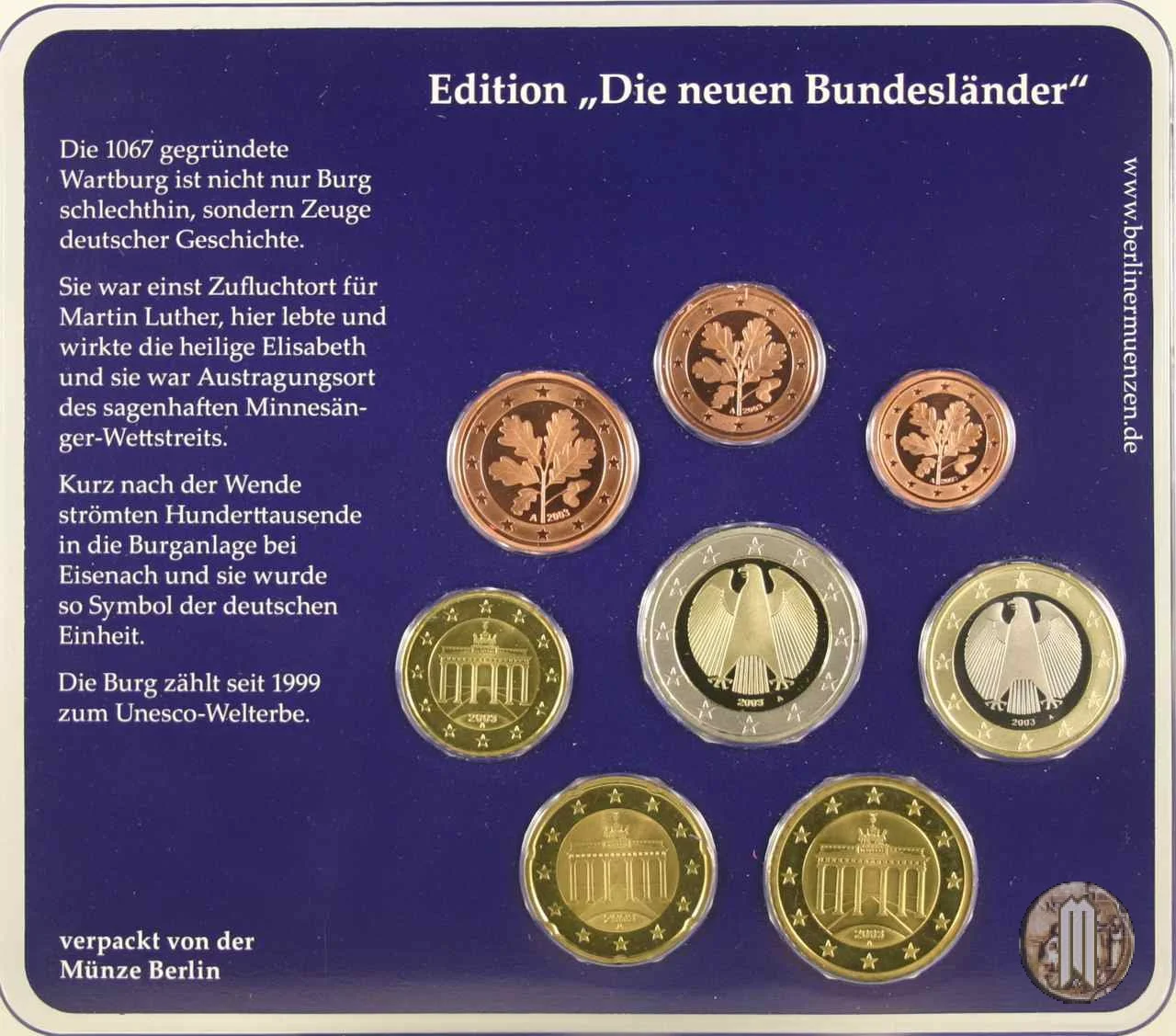 2003 - Staatliche M&uuml;nze Berlin 2003 (Berlino)