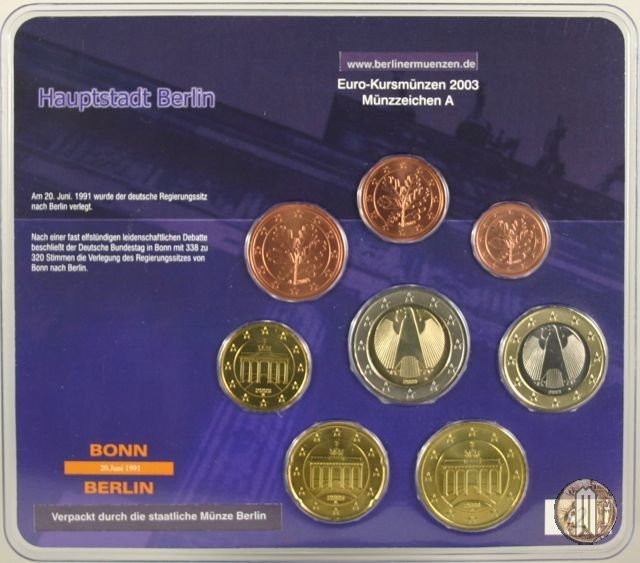 2003 - Staatliche Münze Berlin 2003 (Berlino)