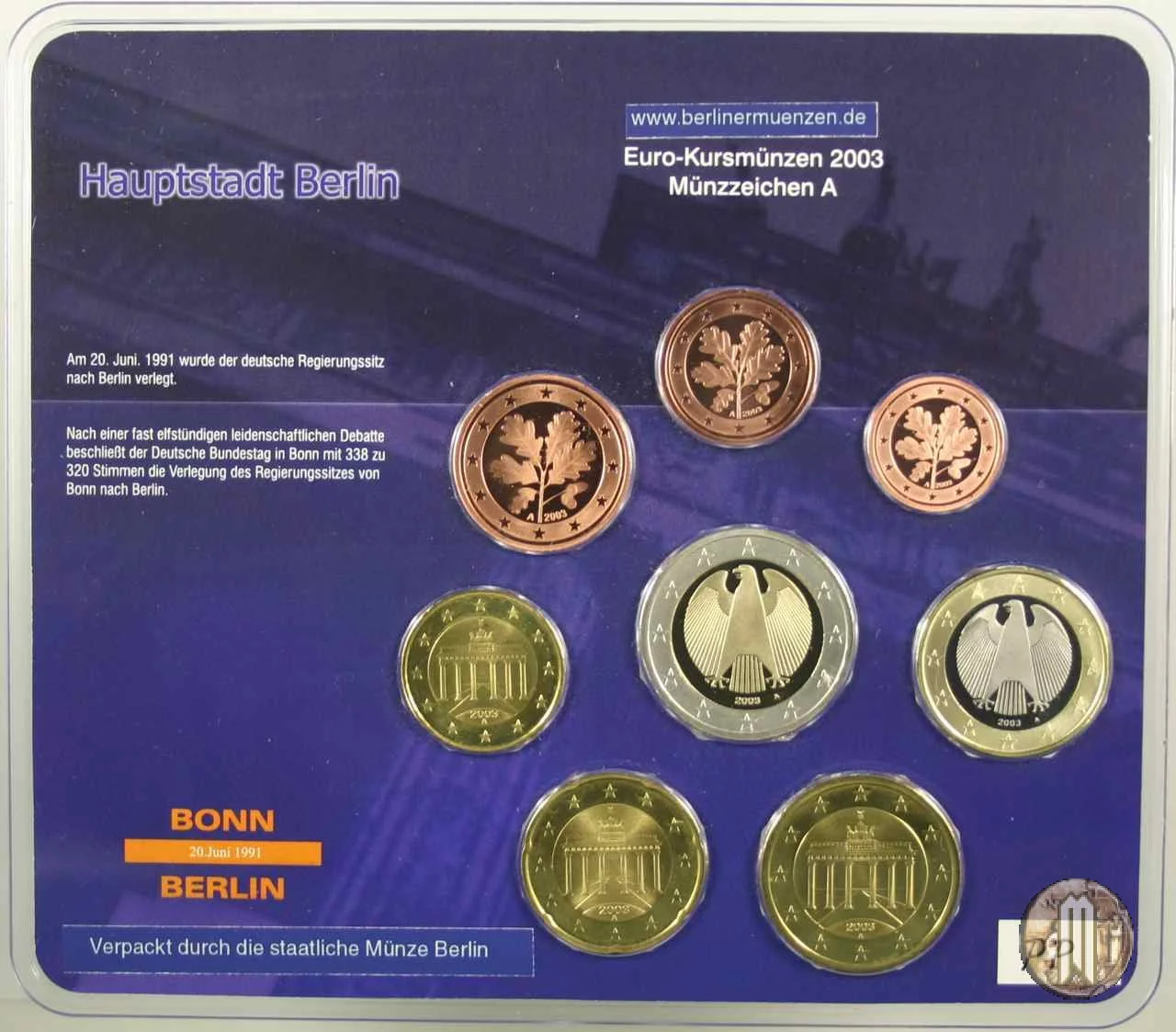 2003 - Staatliche M&uuml;nze Berlin 2003 (Berlino)