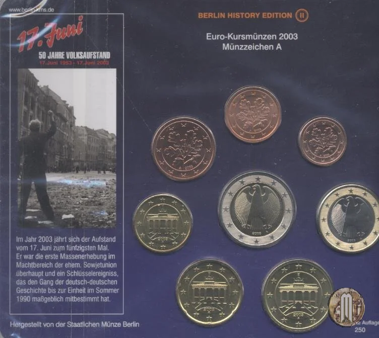 2003 - Staatliche M&uuml;nze Berlin 2003 (Berlino)