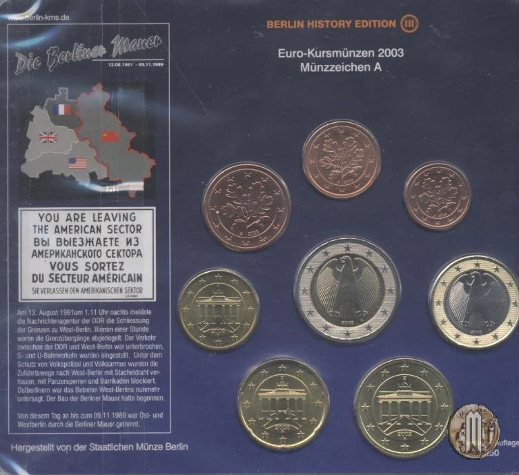 2003 - Staatliche M&uuml;nze Berlin 2003 (Berlino)