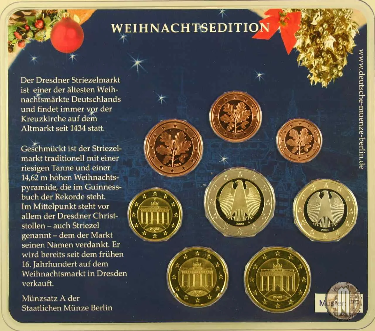 2003 - Staatliche M&uuml;nze Berlin 2003 (Berlino)