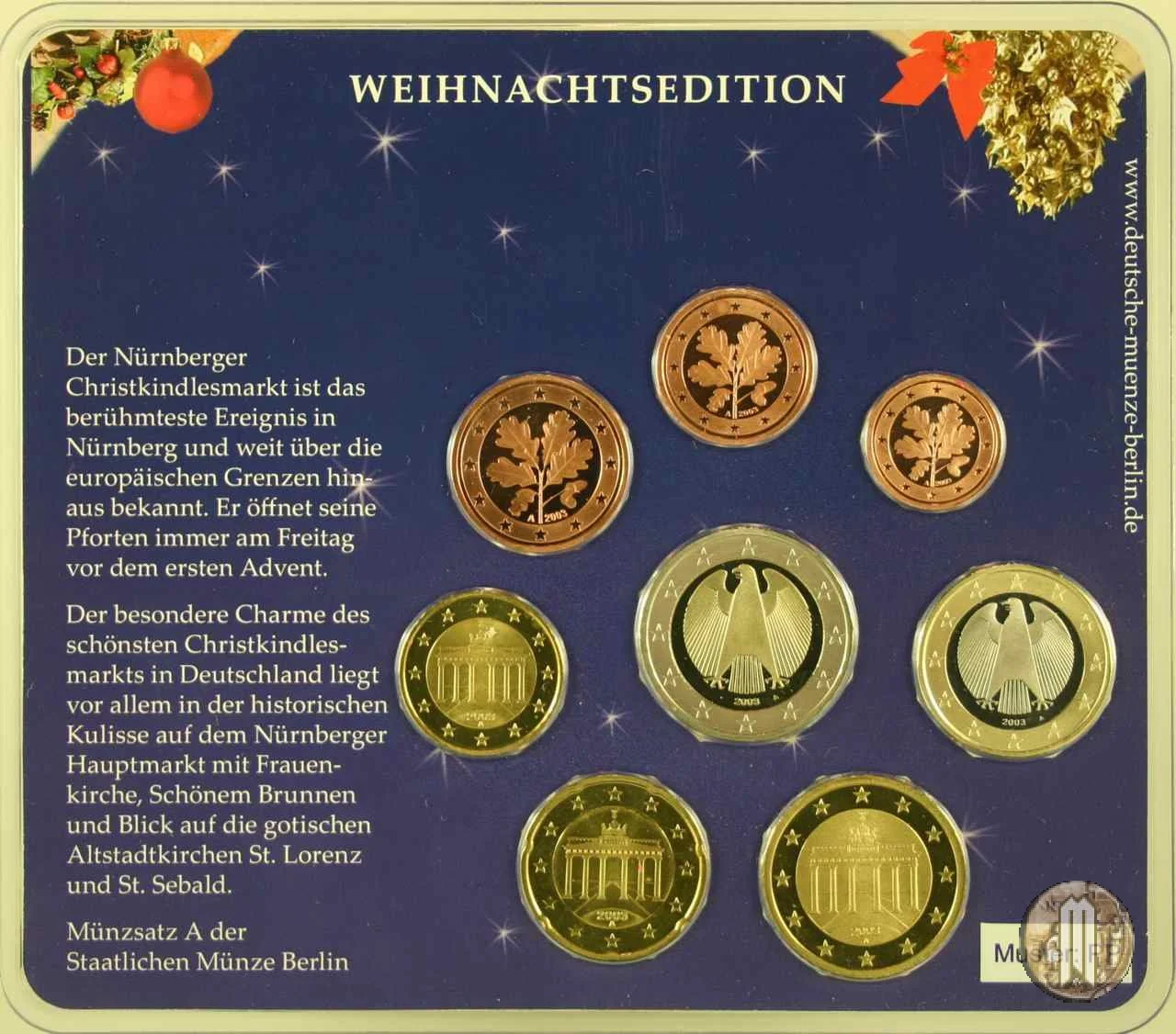 2003 - Staatliche M&uuml;nze Berlin 2003 (Berlino)