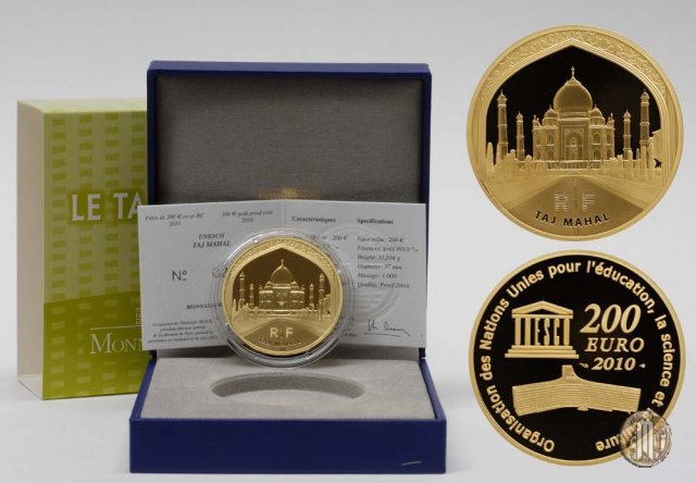 200 Euro UNESCO - il Taj Mahal 2010 (Parigi)