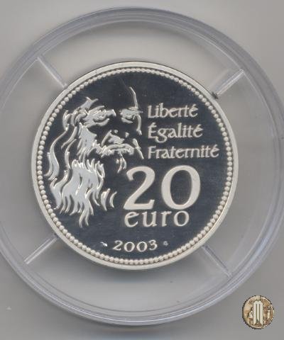 20 Euro 2003 500° Anniversario de la <i>Gioconda</i> 2003 (Parigi)