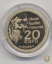 20 Euro 2003 500° Anniversario de la <i>Gioconda</i> 2003 (Parigi)