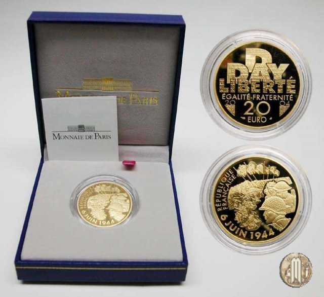 20 Euro 2004 60° Anniversario del 6 Giugno 1944 2004 (Parigi)