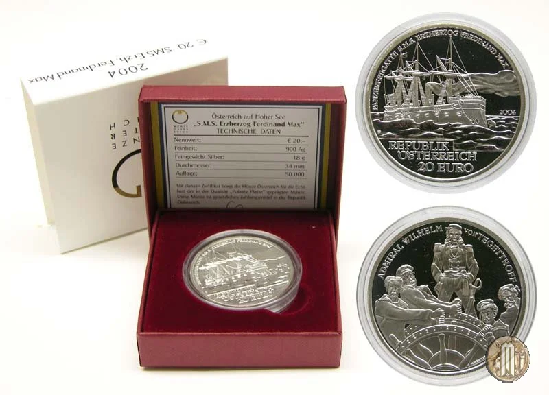 20 Euro 2004 S.M.S. Principe Ferdinand Max 2004 (Vienna)