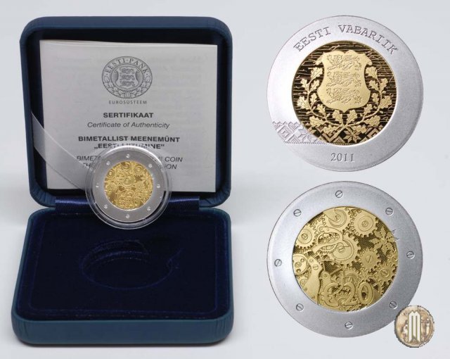 20 Euro 2011 Ag-Au Adesione dell'Estonia 2011