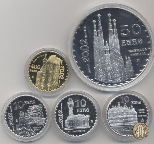400 Euro 2002 Anno Internazionale di Gaudí - Casa Batlló 2002 (Madrid)