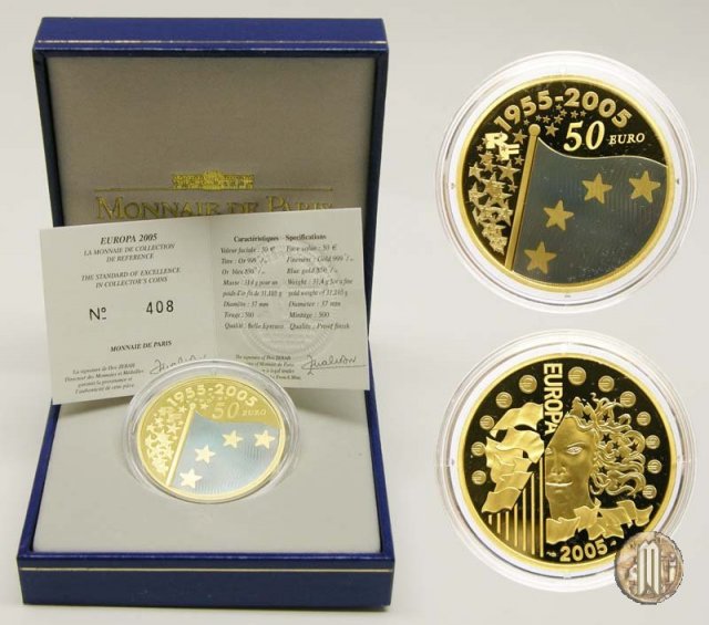 50 Euro 2005 Europa - 50 Anni della Bandiera Europea 2005 (Parigi)