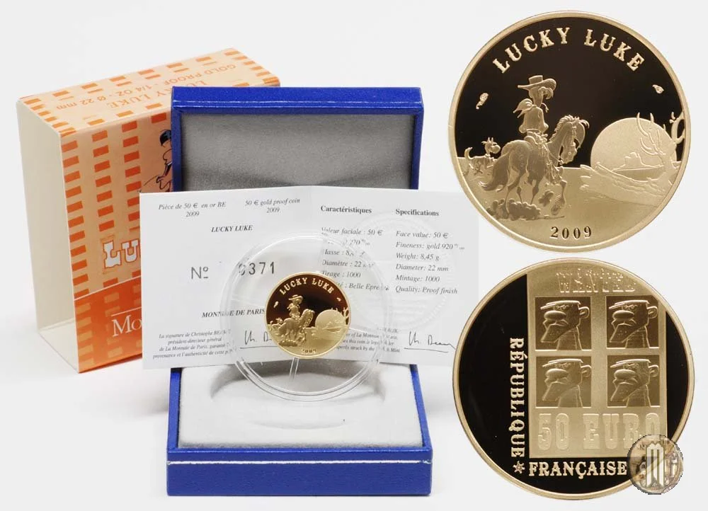 50 Euro 2009 Lucky Luke 2009 (Parigi)