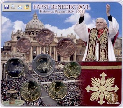 2005 Elezione Papato Benedetto XVI BU set (Monaco) 2005 (Monaco)