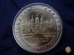 2 Euro 2007 Mecklenburg-Vorpommern: Schweriner Schloss 2007 (Monaco)