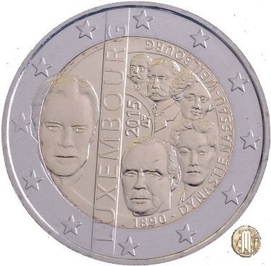 2 Euro 2015 125° anniv. dinastia Nassau-Weilbourg 2015 (Utrecht)