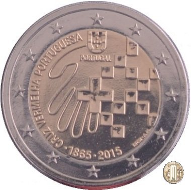 2 Euro 2015 150° anniv. Croce rossa portoghese 2015