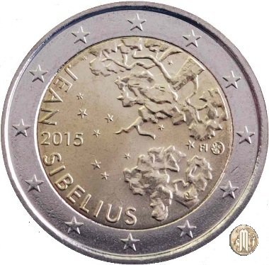 2 Euro 2015 150° anniv. nascita di Jean Sibelius 2015 (Vantaa)