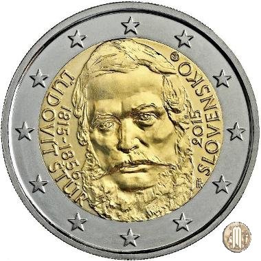 2 Euro 2015 200° anniv. nascita L'udovít Štúr 2015 (Kremnica)