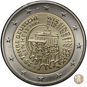 2 Euro 2015 25° anniv. riunificazione tedesca 2015