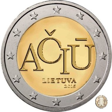 2 Euro 2015 Linguaggio lituano 2015 (Vilnius)