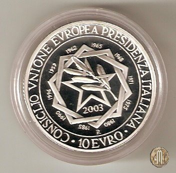 10 Euro 2003 Consiglio UE - Presidenza Italiana 2003 (Roma)