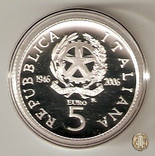 5 Euro 2006 60° Ann. nascita Rep. Italiana 2006 (Roma)