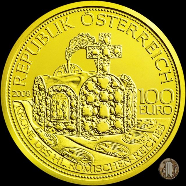 100 Euro 2008 Corona del Sacro Romano Impero 2008 (Vienna)