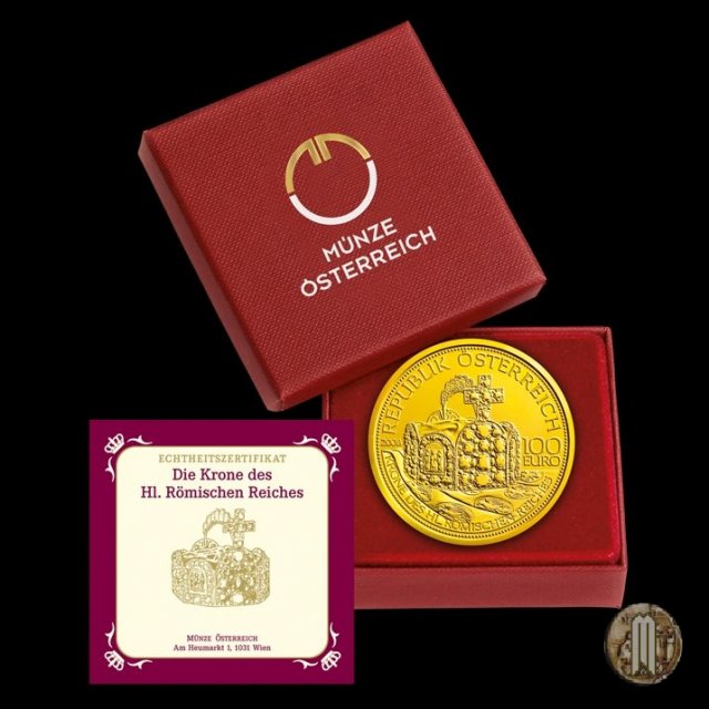 100 Euro 2008 Corona del Sacro Romano Impero 2008 (Vienna)