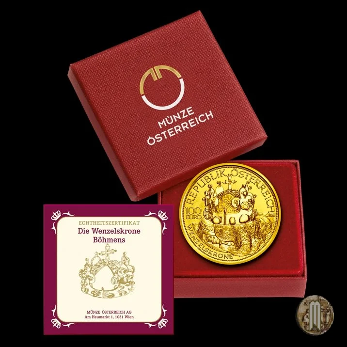 100 Euro 2011 Die Kronen der Habsburger - Corona di Boemia 2011 (Vienna)