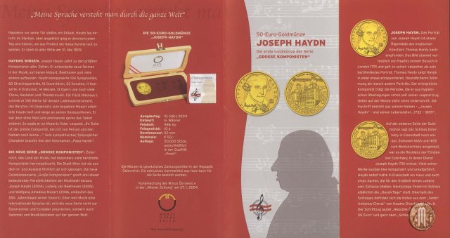 50 Euro 2004 Joseph Haydn 2004 (Vienna)