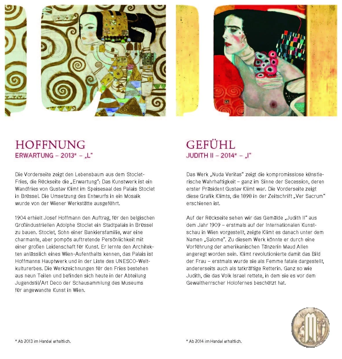 50 Euro 2012 Klimt e le sue donne - Adele Bloch-Bauer 2012 (Vienna)